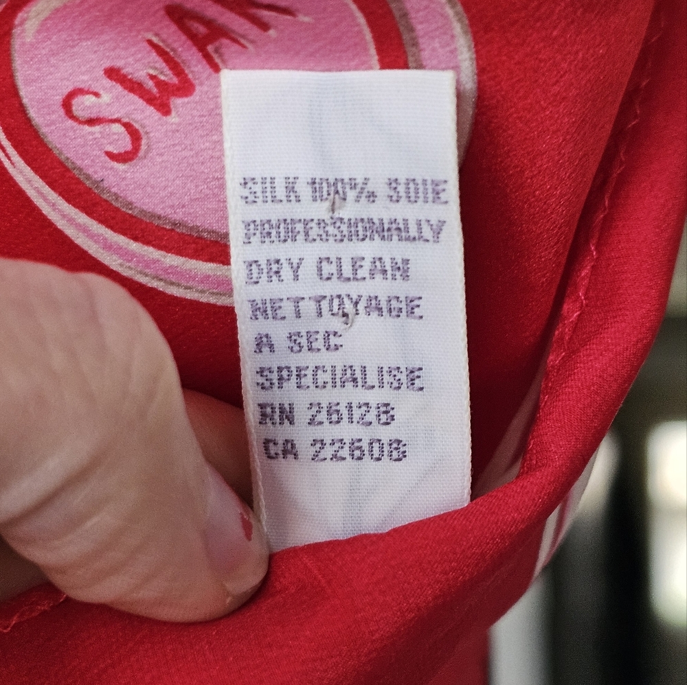 Valentine's Day Candy Hearts Silk Scarf - Picture 4 of 4